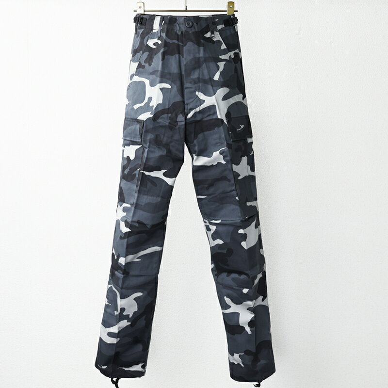Rakuten - US. BDUパンツ[タクティカルカモ](XS)　米軍 アメリカ軍 新品 軍モノ 軍用 ミリタリー 迷彩 白黒 グレー グレーシティ グレーアーバン 6ポケット カーゴパンツ ズボン トラウザーズ 戦闘服 迷彩服 小さい 大きい 　エスアンドグラフ