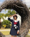 セーラー服 女子高生 スクール制服 学生清純 コスプレ 衣装 上下セット 上衣 スカート春夏秋短袖長袖ハイソックス付属