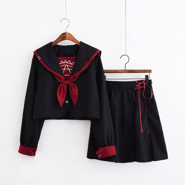 セーラー服 女子高生 スクール制服 学生清純 コスプレ 衣装 上下セット 上衣 スカート春夏秋短袖長袖ハイソックス付属