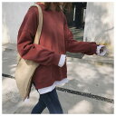激安2022新作冬春服ロングパーカー 長袖 tシャツ 重ね着風 アウタートレーナー韓国ファッション