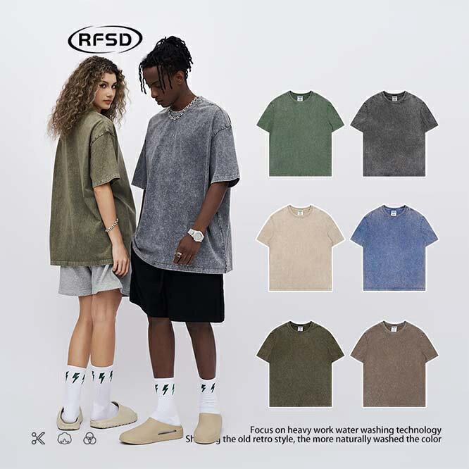 Rakuten - 2024夏新作★春夏 メンズ ビンテージ風 半袖Tシャツ 男女兼用 ストリート系 トップス