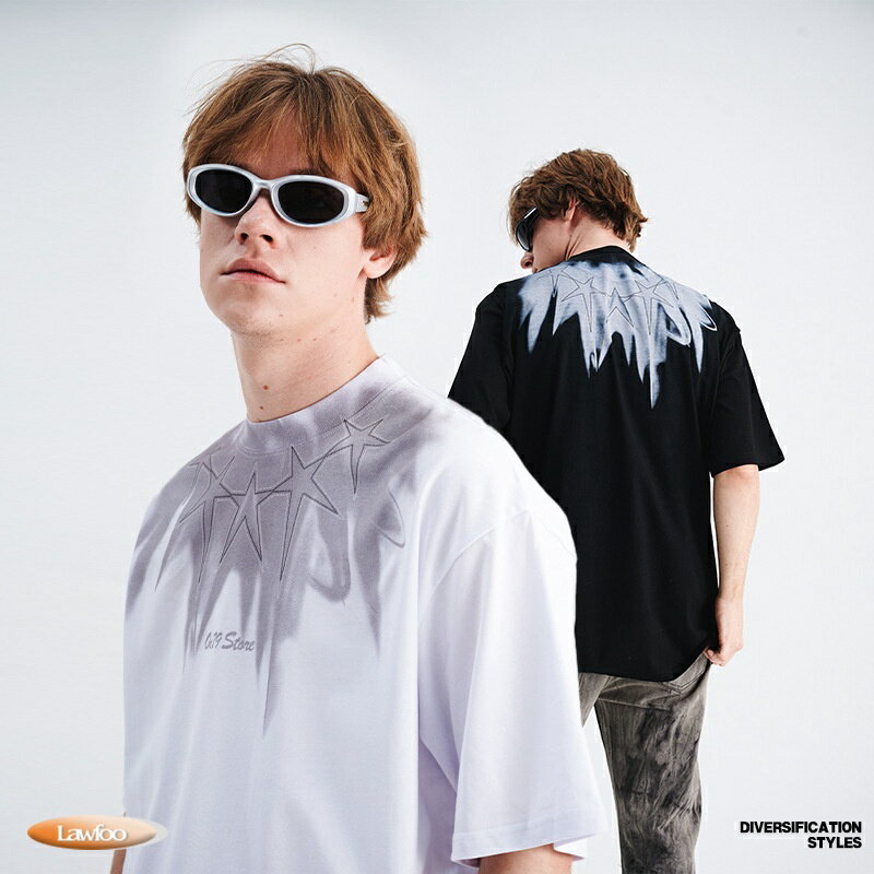 樂天商城 - 2024夏新作★春夏 メンズ ビンテージ風 半袖Tシャツ 男女兼用 ストリート系 トップス