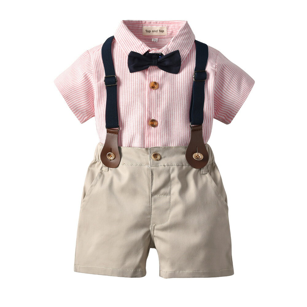 Rakuten - 新品 フォーマルスーツ フォーマル 男の子 半袖 夏 キッズスーツ 男の子 フォーマル 半袖 シャツ 子供スーツセット 誕生日 服 1歳 入学式 結婚式 入園式 卒業式 ハンサム お宮参り 70cm/80cm/90cm/100cm/110cm/120cm