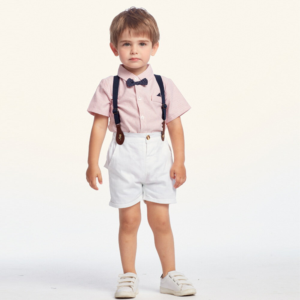 Rakuten - 新品 フォーマルスーツ フォーマル 男の子 半袖 夏 キッズスーツ 男の子 フォーマル 半袖 シャツ 子供スーツセット 誕生日 服 1歳 入学式 結婚式 入園式 卒業式 ハンサム お宮参り 70cm/80cm/90cm/100cm/110cm/120cm
