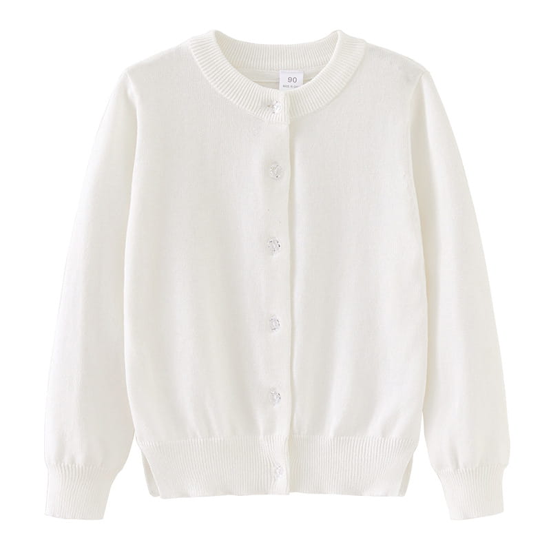 韓国子供服 こども服 女の子 ベビー カーディガン ベージュ グレー キッズ 秋服 キッズ アウター ニート 防寒 長袖 春秋 ニート ボタン 可愛い ジュニア 子ども セーター かわいい 無地 ジュニア 子ども 子供服 幼稚園 小学生 通園 可愛いあったか 入学式 卒園式 通学 - 3