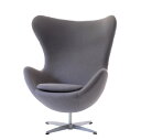 【デザイナー：アルネ・ヤコブセン】商品名：Egg chair（エッグチェア）【リプロダクト・ジェネリック】【椅子】【ソファ】【アームチェア】【回転式】【デザイナーズ家具】【楽天】【セブンチェア】【ファブリック】
