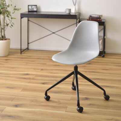 商品名：シェル キャスターチェア【PCチェア】【樹脂】【DSR】【DSW】【SCL】【ホワイト】【シンプル】【グレー】【キャスター】【デスクチェア】【ワークチェア】【ダイニングチェア】【508】【イームズ】【デザイン】