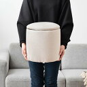 商品名:収納付き クッションスツール(S)【スツール 収納 椅子 収納スツール 収納スツールボックス 収納スツールオットマン SMYS 座れる 収納ボックス オットマン 足置き 収納椅子 低い椅子 604 おしゃれ モダン 座れる ロースツール 椅子収納 低い 丸い 丸】(3)