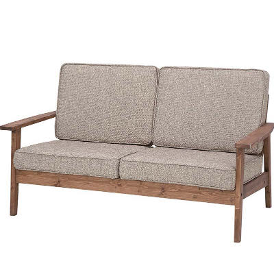 Cloths - 商品名：KOBLE ソファ【アンティーク調】【木製ソファ】【sofa】【ファブリック 】【SCFS】【ソファー】【ブラウン】【楽天】【お洒落】【2人掛け】【846】
