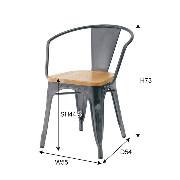 ☆2脚セット☆ 商品名:Marine Stool(マリン・アームチェア)ウッドシート【リプロダクト/復刻版/ジェネリック】【スツール】【椅子】【デザイナーズ】【アノニマス】【スチール】【アッシュ】【SPC】【楽天】【263】【通販】 [2]