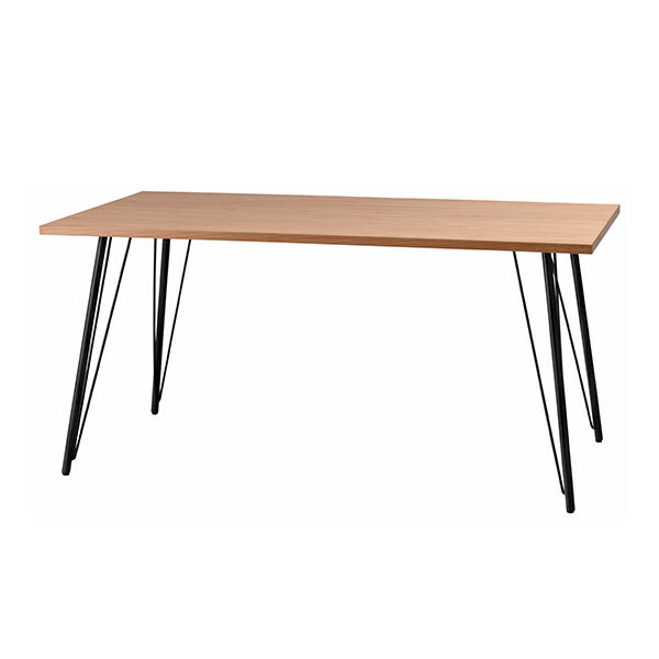 Rakuten - 商品名：アイアン スクエアテーブル（150×80cm）【ダイニングテーブル】【長方形】【338】【センターテーブル】【SPT】【北欧】【アイアン】【スクエア】【ブラウン】【ナチュラル】【木製】