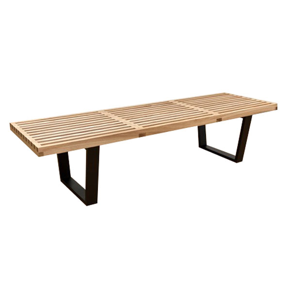 【デザイナー：ジョージ・ネルソン】商品名：Nelson Platform Bench（プラットフォームベンチ）【幅152.5cmタイプ】【ハイクラス・リプロダクト／復刻版／保証付き】【テーブル】【ガラス天板】【テレビ台】【ローボード】【ネルソンベンチ】