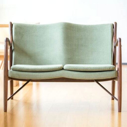 リプロダクトのNo.45 イージーソファ(ファブリック)【デザイナー:フィン・ユール】【2人掛】(ソファ)