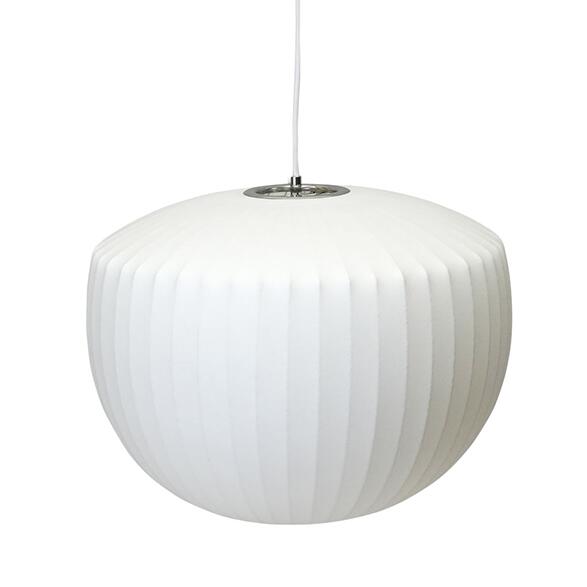 Φ49H38cm 【デザイナー：ジョージ・ネルソン】商品名：バブルランプ ソーサー ペンダント apple【ハイクラス・リプロダクト／復刻版／保証付き】【バブル】【照明】【ペンダントライト】【照明】【北欧】【デザイン】【ネルソン】