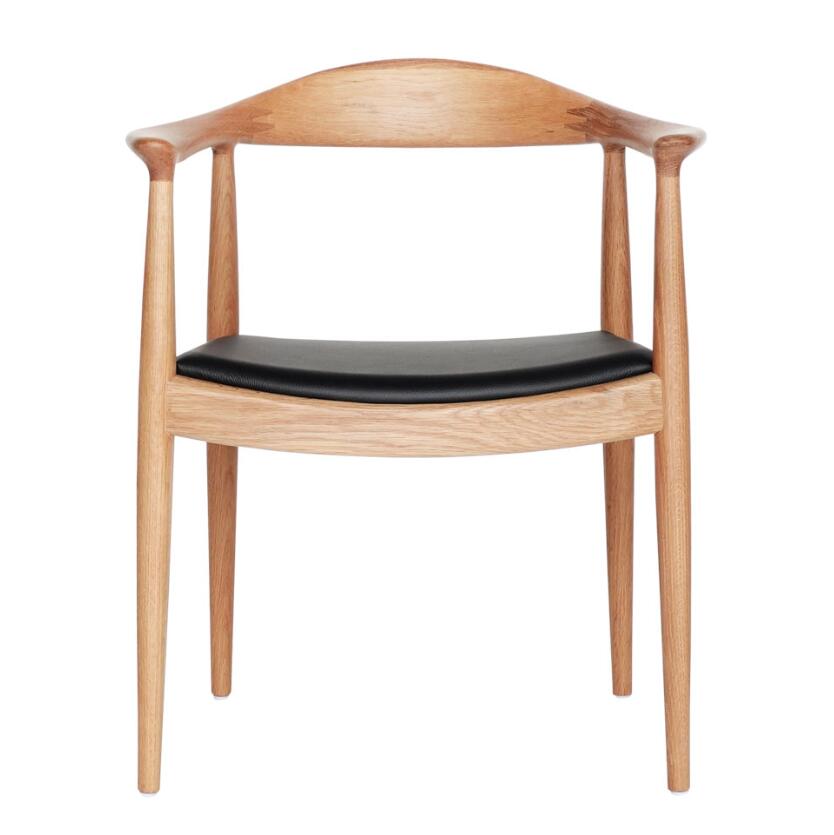 乐天商城 - 【デザイナー：ハンス・ウェグナー】 商品名：THE CHAIR（ザ・チェア・レザー 牛本革)【ハイクラス・リプロダクト／復刻版】【木製チェア ダイニングチェア Yチェア 北欧 デザイナーズ アームチェア PP503 PP501 ロングセラー 椅子