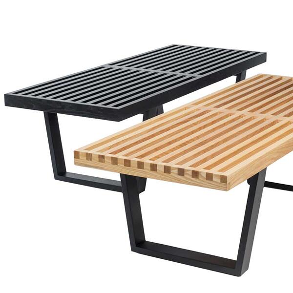 【デザイナー:ジョージ・ネルソン】商品名:Nelson Platform Bench(プラットフォームベンチ)【幅122cmタイプ】【ハイクラス・リプロダクト/復刻版/保証付き】【テーブル】【ベンチ】【テレビ台】【ローボード】【ネルソンベンチ】 [2]