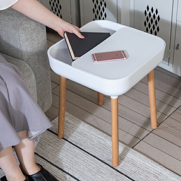 【選べる3色】商品名：Cable box table（ケーブル ボックス テーブル）【サイドテーブル】【980】【ベッドサイド】【収納付き】【SPT】【北欧】【木製】【イームズ 風】【ソファテーブル】【樹脂】