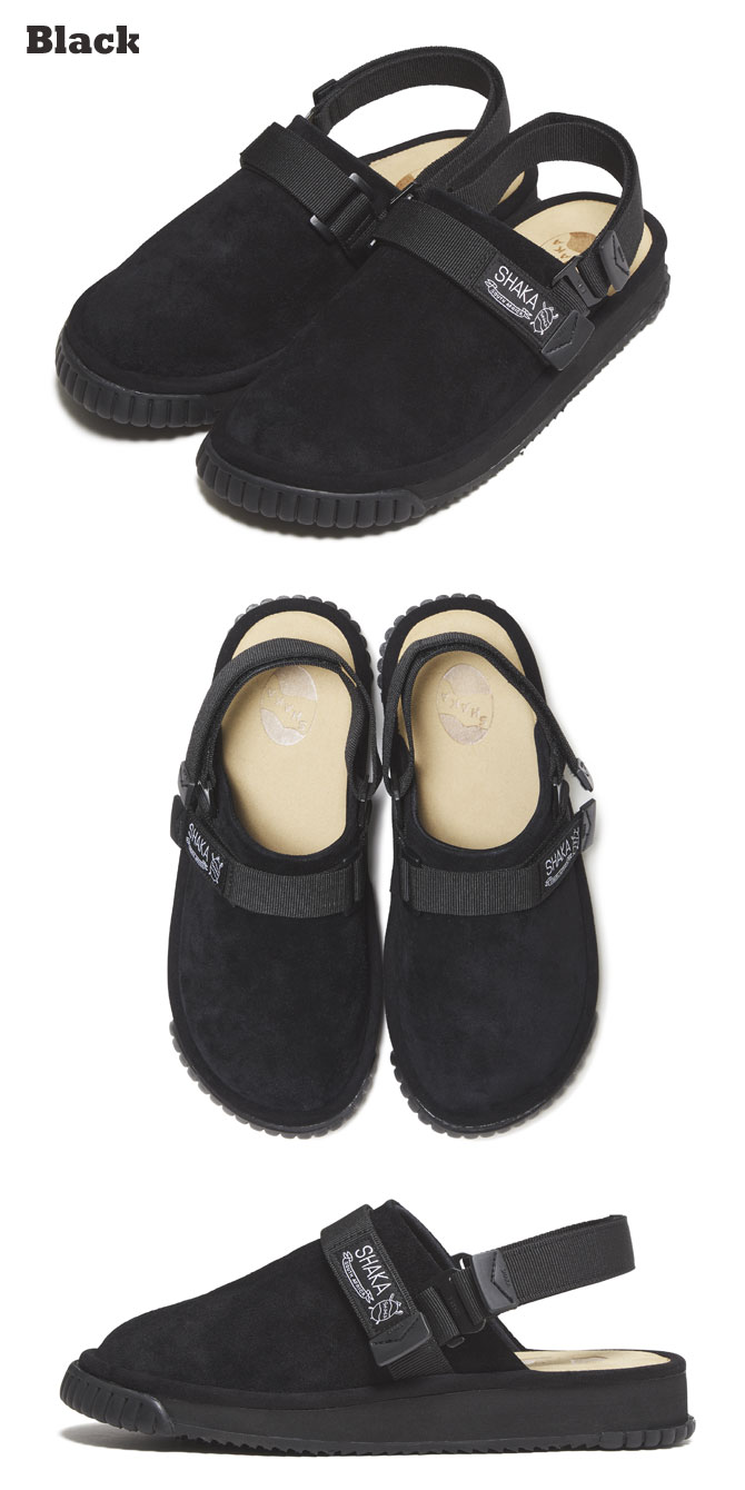 【20%OFF】SHAKA シャカ サボ 433206 SNUG CLOG SUEDE クロッグサンダル シューズ 靴 スエードレザー メンズ レディース 天然皮革 高機能 抗菌 防臭 2021 ブラック ベージュ お洒落 2WAY アウトドア キャンプ 冬 外