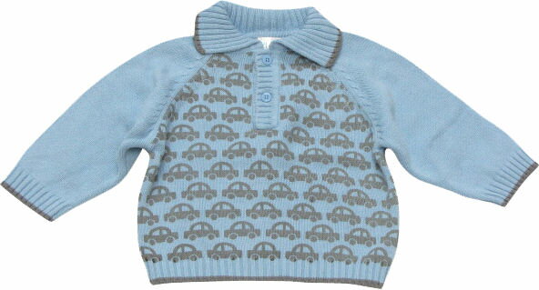 THE CHILDREN'S PLACE(ザチルドレンズプレイス) くるま柄襟付きセーター【6-9m/12M】