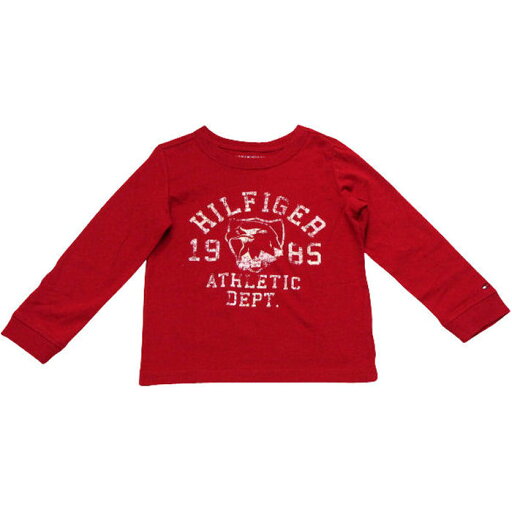 【セール】Tommy Hilfiger(トミーヒルフィガー) イーグルロゴプリントTシャツ(Red)