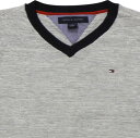 Tommy Hilfiger(トミーヒルフィガー) Vネックワンポイントコットンセーター(Gray) 2