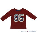 Tommy Hilfiger(トミーヒルフィガー) 85プリントTシャツ(DarkRed)