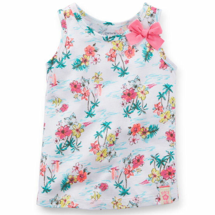 Carter's（カーターズ）トロピカルフラワータンクトップ(White)【6X】
