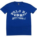【メンズ】POLO RALPH LAUREN(ポロ ラルフローレン) POLO RLロゴプリントTシャツ(Blue)