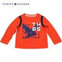 Tommy Hilfiger(トミーヒルフィガー) TH85イーグル長袖Tシャツ（Red)/ロンT