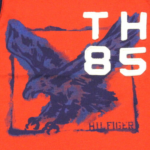 Tommy Hilfiger(トミーヒルフィガー) TH85イーグル長袖Tシャツ（Red)/ロンT