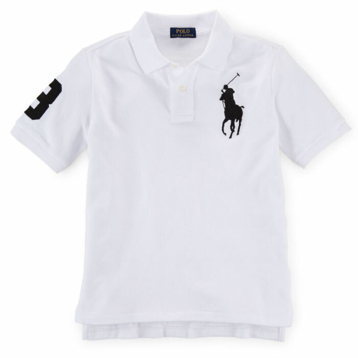 POLO RALPH LAUREN(ポロ ラルフローレン) ビッグポニー鹿の子ポロシャツ(White)/BigPony