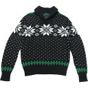 【メンズ】POLO RALPH LAUREN(ポロラルフローレン) ショールカラースノーフレークセーター(Black)※送料無料/沖縄・一部離島除く