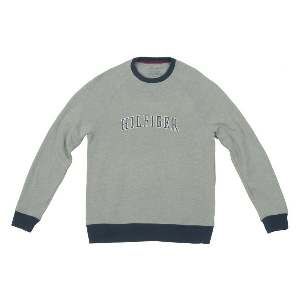 【メンズ】Tommy Hilfiger トミーヒルフィガー HILFIGERロゴスウェット Gray /薄手トレーナジャージSLEEPWEAR☆ギフト・プレゼントに 