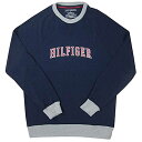 【メンズ】Tommy Hilfiger(トミーヒルフィガー) ロゴプリントスウェット(Navy)/薄手トレーナジャージSLEEPWEAR☆ギフト・プレゼントに!