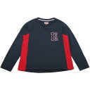 TOMMY HILFIGER DENIM(トミーヒルフィガーデニム) フロッキーHロゴスウェット(Navy)