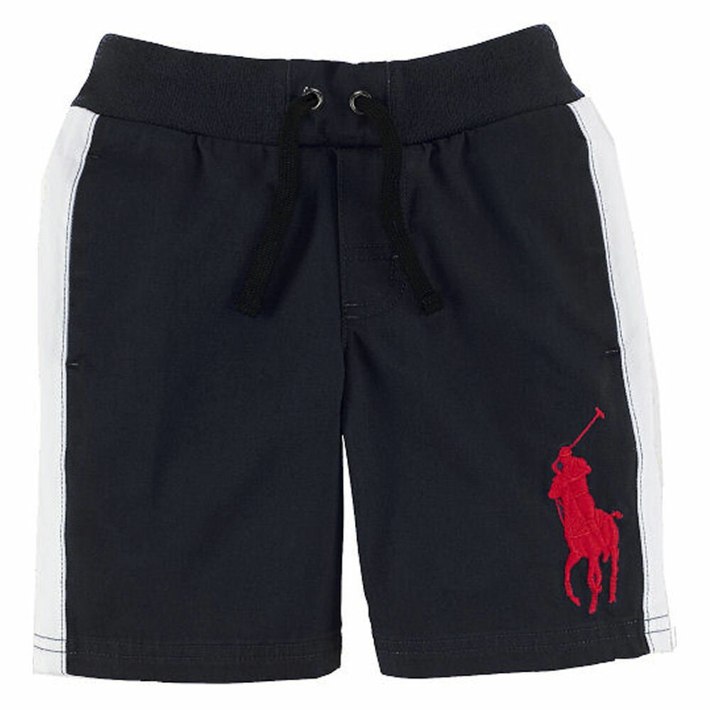 POLO RALPH LAUREN(ポロ ラルフローレン) ビックポニーサイドラインショートパンツ(Black)【2T】/BigPony