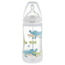 NUK(ヌーク) プレミアムチョイスほ乳びん温度センサー付(ポリプロピレン製)300ml/ワニ