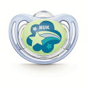 NUK(ヌーク) おしゃぶりフリースタイルナイト(消毒ケース付)/6-18カ月/ながれぼし青