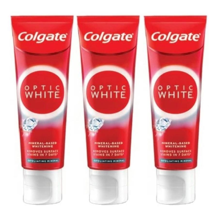 Colgate Optic White Exfoliating Mineral 3 コルゲート オプティック ホワイト エクスフォリエイティング ミネラル 並行輸入品 