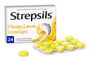 Strepsils Honey and Lemon 24 XgvV nj[Ah ̂ǈ g[` 24 ysAiz