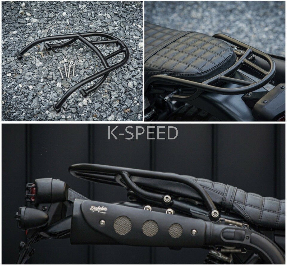 K-SPEED Diabolus CL36 タンデムバー ラゲッジラック for CL250,500 Honda Motorcycle Luggage Racks V.2 タンデムグリップ クラブバー 二人乗り用に