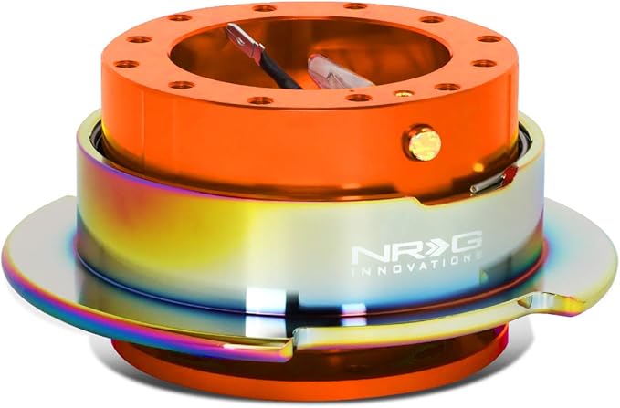 NRG Innovations (NRGイノベーションズ) SRK-250OR-MC ハンドル用クイックリリースアダプター Gen 2.5 オレンジボディ/ネオクロームリング