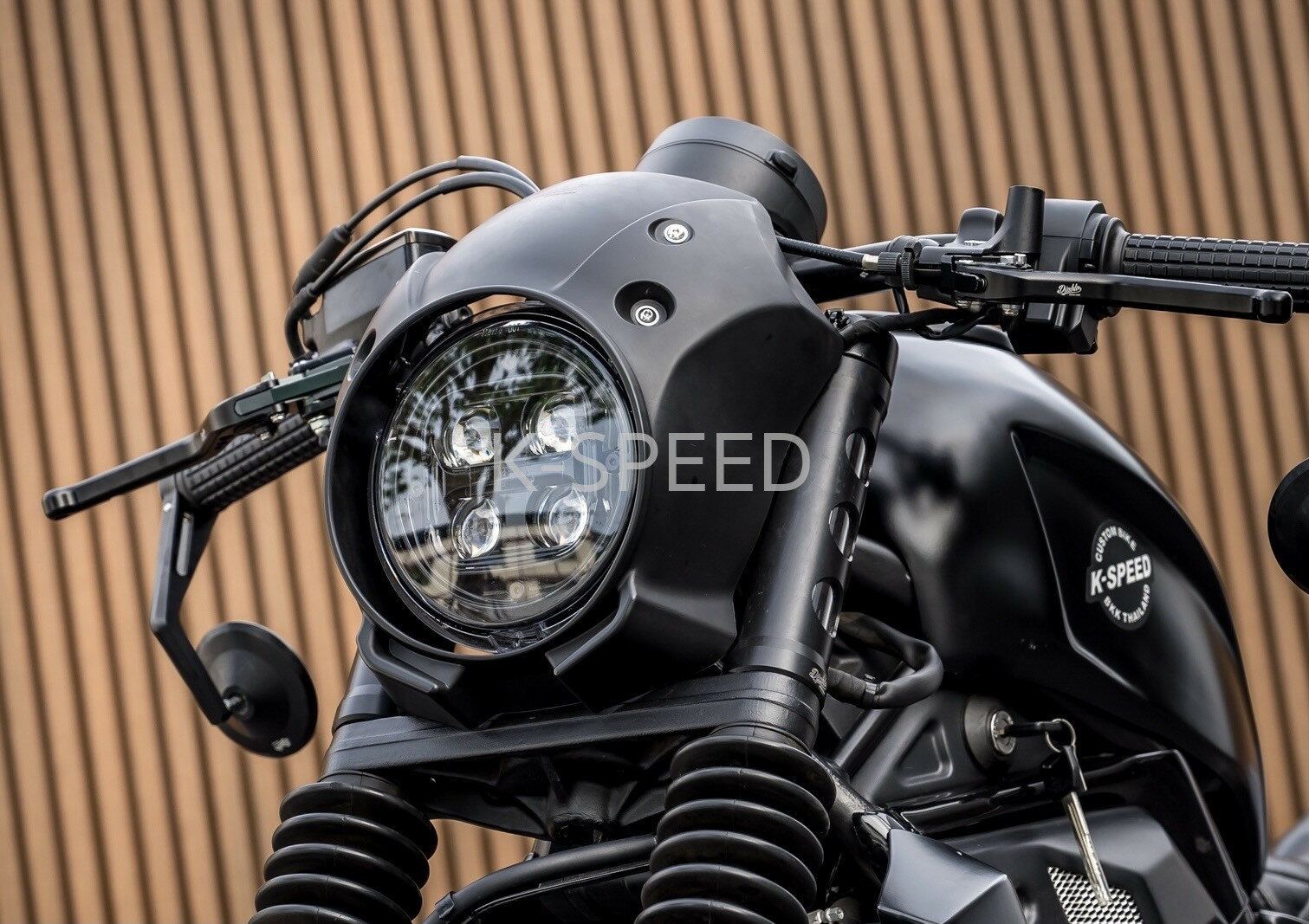 K-SPEED Diabolus RB0151 ヘッドライトカウル Headlight cover V2 For Rebel 250 & 500 Year 2020 + レブル ホンダ ヘッドライトカバー ビキニカウル