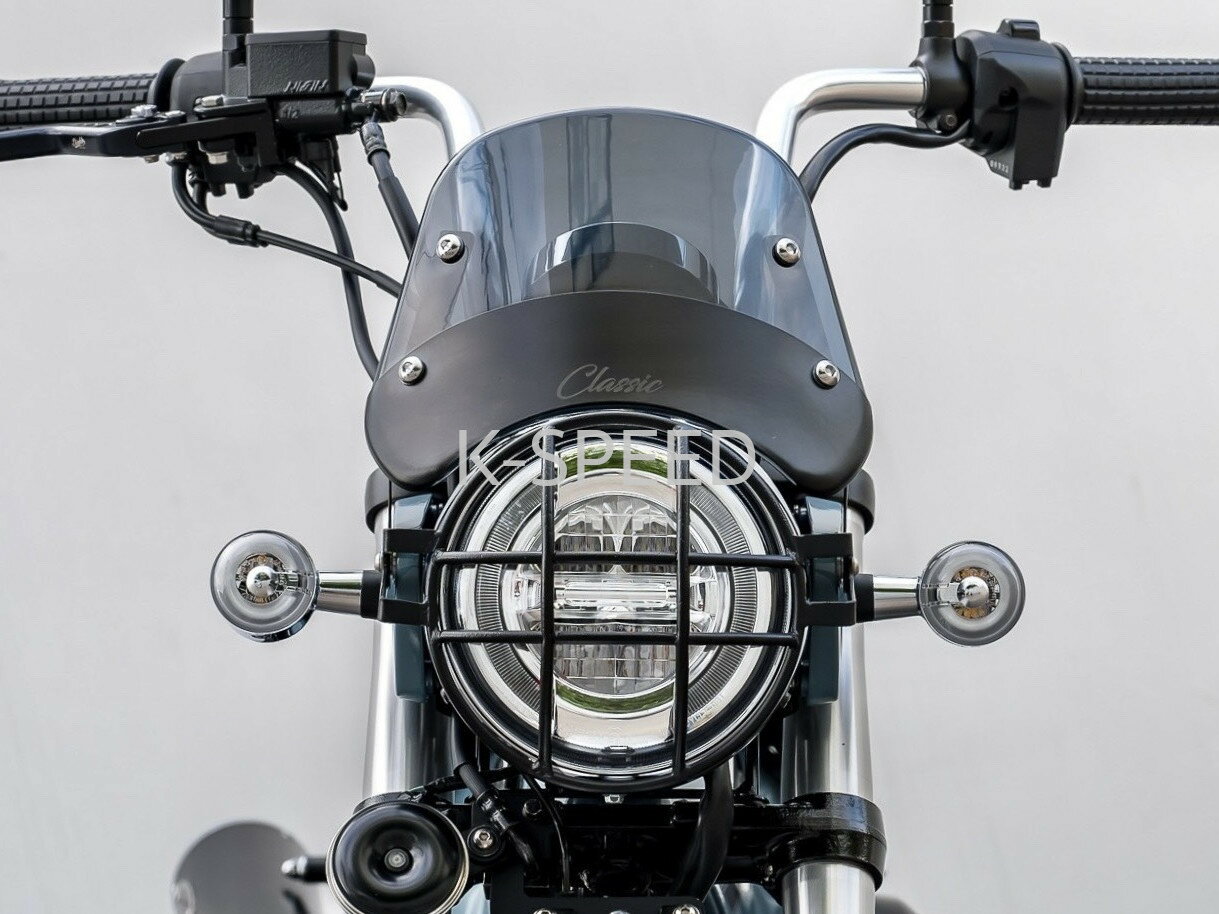 K-Speed Diabolus HM028 ウインドシールド Windshield (Classic) for Honda Monkey125 メーターバイザ..