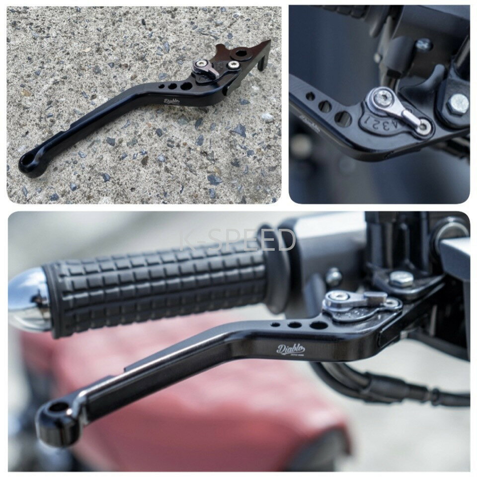 【予約販売商品】K-SPEED ブレーキレバー Diabolus ホンダ CT125用 6段階調整 バイクカスタムパーツ タイ発の人気ブランドK-SPEEDのCT125用ブレーキレバー。6段階調整可能なバイクカスタムパーツを予約販売、今なら10〜14日でお届け！ 商品情報【商品説明】タイのカスタムパーツブランド、K-SPEEDが手掛けるHonda CT125専用のDiabolusブレーキレバーです。6段階の調整機能を備えており、ライダーの手に合わせた最適なレバーポジションに設定可能です。バイクカスタムの定番であるK-SPEEDパーツは、その高い品質とスタイリッシュなデザインでCT125の雰囲気を大きく引き立てます。足回りの印象を変えたい方や、操作性を向上させたいオーナー様におすすめのカスタムパーツです。【カラー】商品画像参照【適合】HondaCT125（ハンターカブ）【特徴】・6段階の調整ダイヤルにより、手の大きさに合わせてレバー位置を微調整可能・K-SPEEDブランドらしい洗練されたデザインで、車両のカスタム度を格段にアップ・専用設計のため、CT125のスタイルに違和感なく溶け込む高精度な仕上がり・操作性の向上により、ロングツーリングや街乗りでの疲労軽減にも貢献【メーカー】K-SPEED（Kスピード）タイ発の人気バイクカスタムパーツブランド。GB350・Rebel・Monkey125など人気車種のカスタムパーツを豊富に展開。【ご注意】・予約販売のためご注文後10〜14日でのお届けとなります・海外製品のため商品・箱に多少の傷・凹みがある場合があります・取り付けは自己責任でお願いします※販売元の都合により、ご注文後にキャンセルとなる場合がございます。 5
