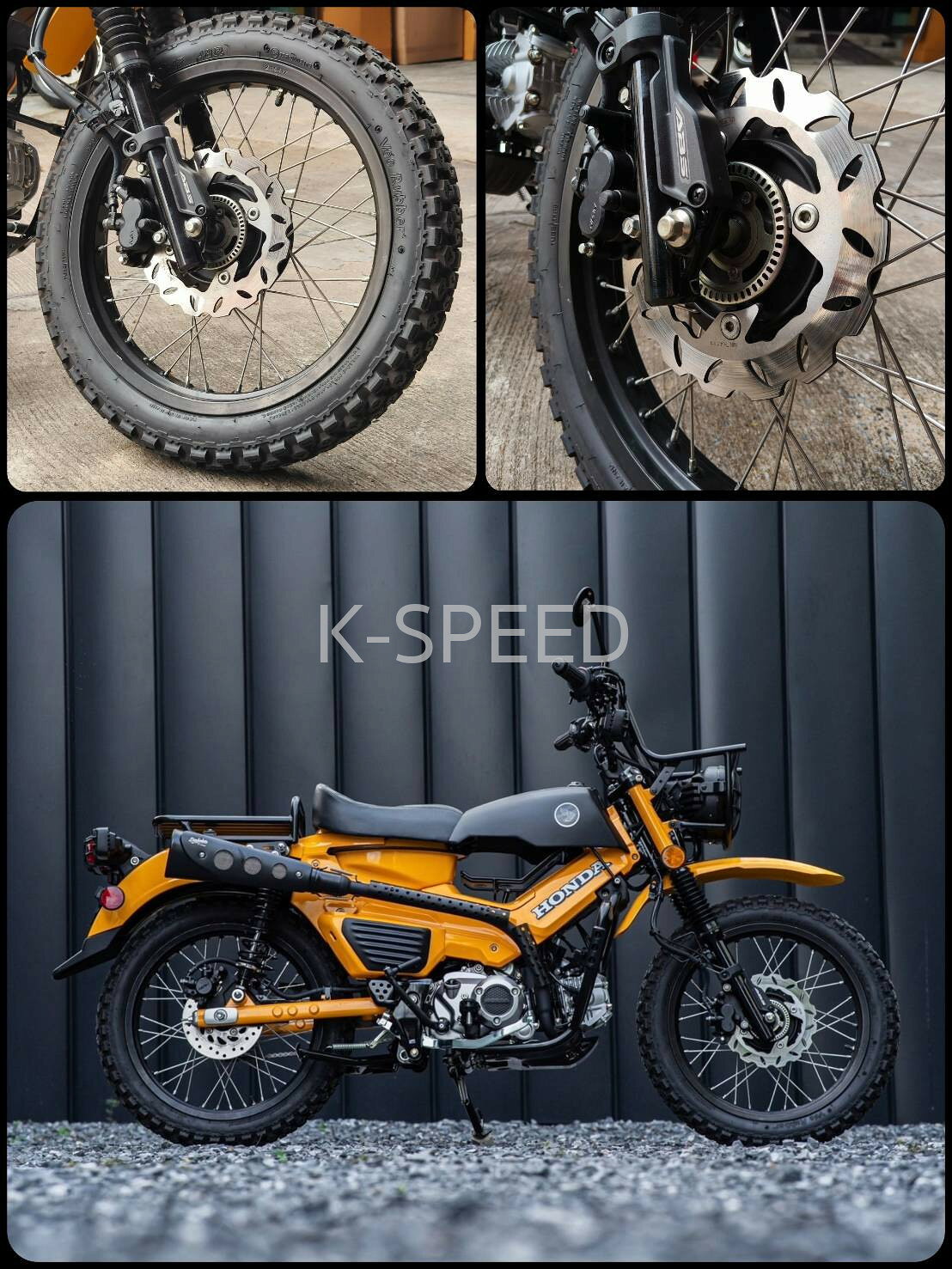 K-SPEED ホンダ CT125用 フロントブレーキディスク Arashi バイク カスタムパーツ ブレーキローター 適合型番対応