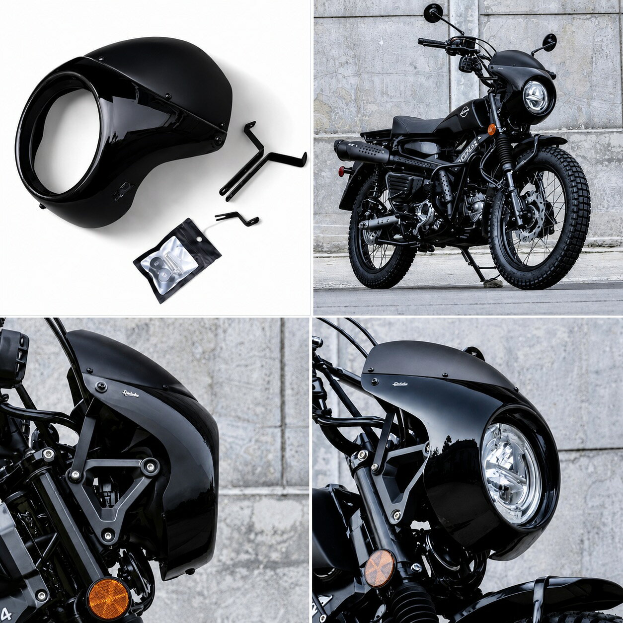 K-SPEED ヘッドライトカバー ウインドシールド Honda CT125 バイク カスタムパーツ Diablo Diablo-CT125
