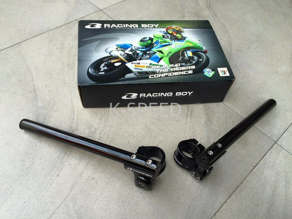K-SPEED セパレートハンドル 37mm Racing Boy バイクカスタムパーツ 汎用型番37mm セパハン 倒立フォーク対応 2本