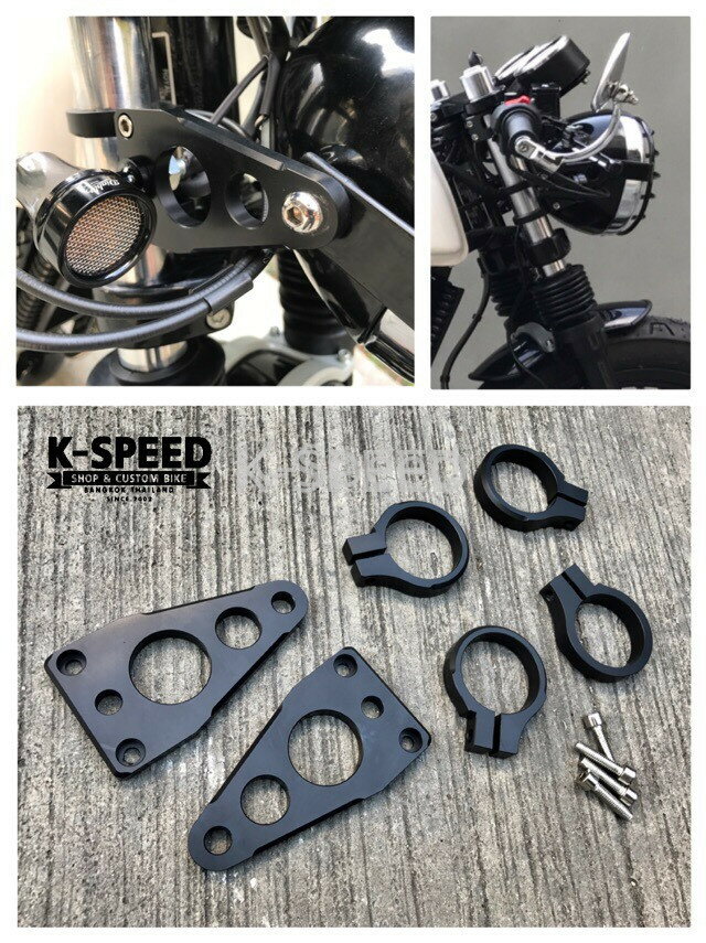 K-SPEED ヘッドライトステー マウントブラケット GT650 Interceptor 650用 バイク カスタムパーツ Diabolu