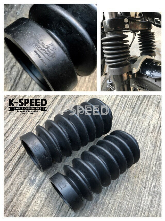 K-SPEED フロントフォークカバー GT650 Interceptor650用 バイク カスタムパーツ ディアボルス フロントサスペンシ